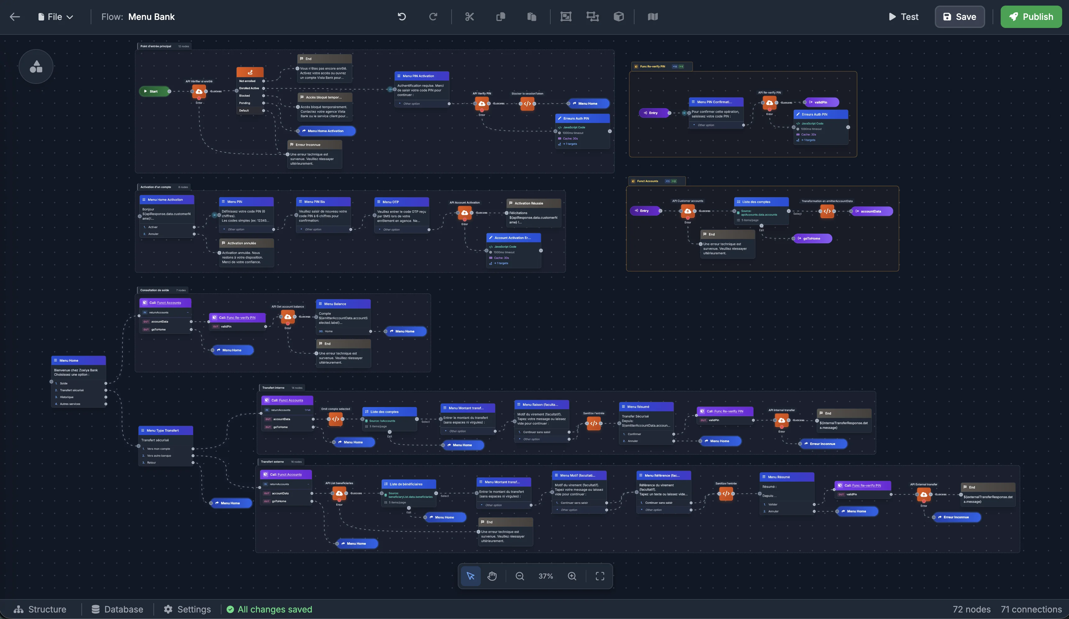 Un éditeur visuel pour concevoir vos flows USSD